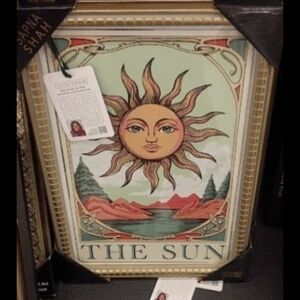 NWT Sapna Shah The Sun Framed Wall Art